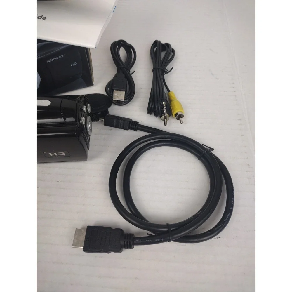 Emerson EVC720 HD 720p Digital Camcorder Tested Working W/Box and Manual